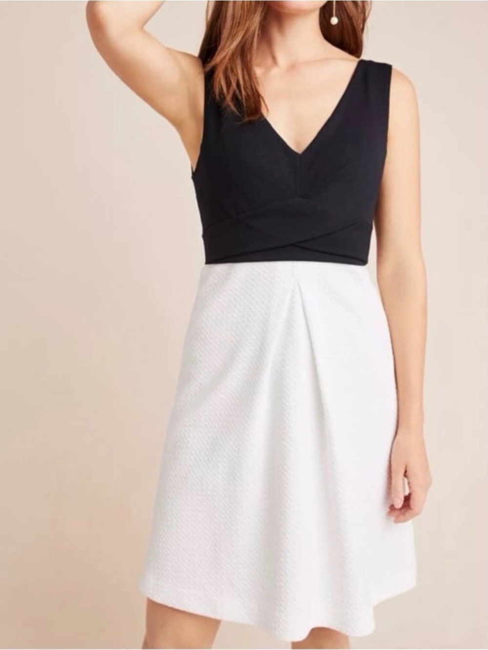Anthropologie Maeve Cheryl Textured Knit Sleeveless Dress size 14